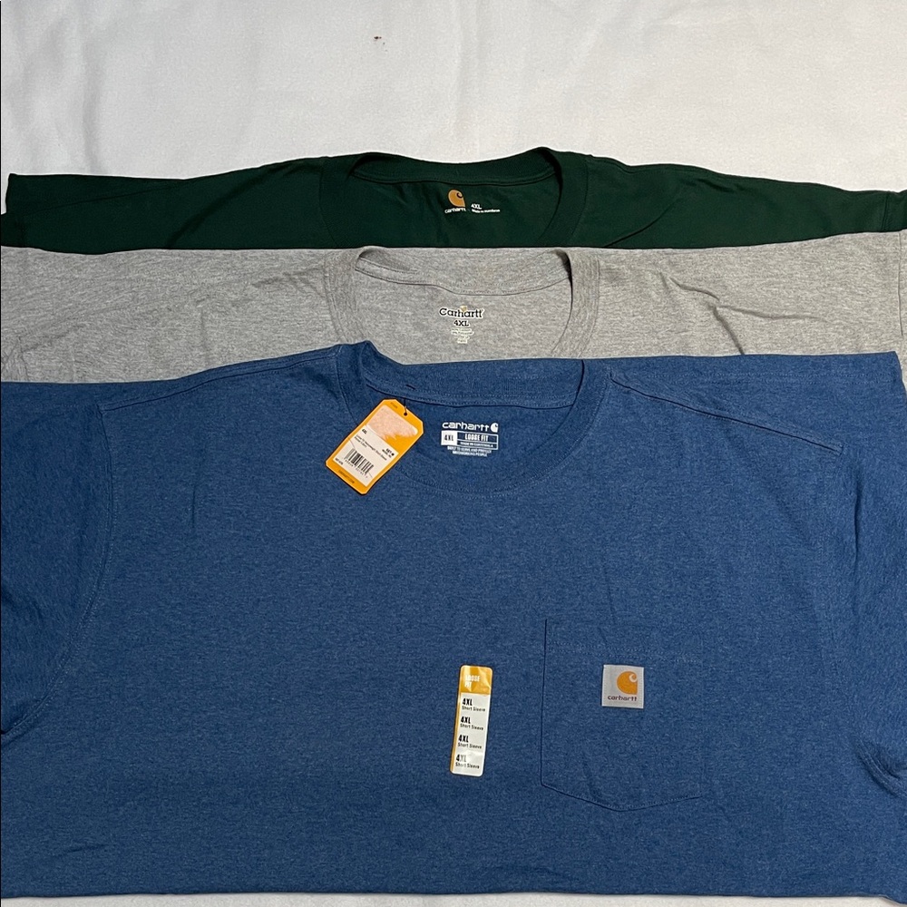 3 Carhartt Men’s 4XL Shirts